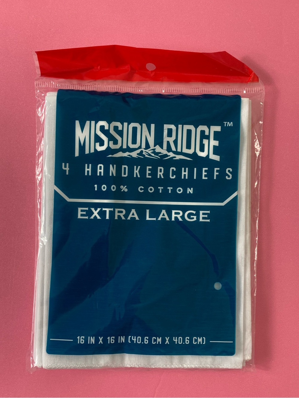 Mission Ridge Extra Large Cotton Handkerchiefs White